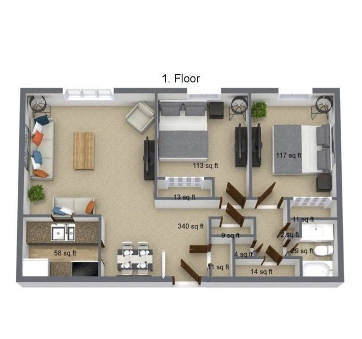 Apartment for rent at 1939 College St, Cedar Falls, IA 50613