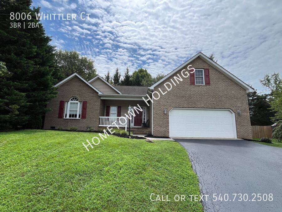 House for rent at 8006 Whittler Court, Roanoke, VA 24019