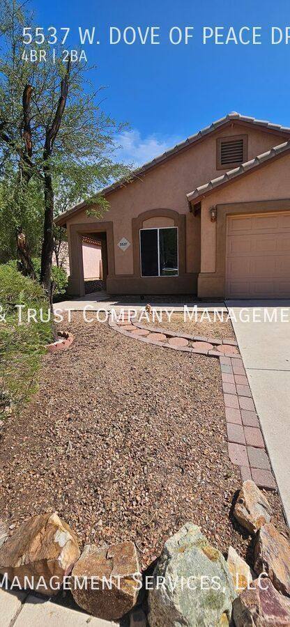 House for rent at 5537 W Dove of Peace Dr, Marana, AZ 85658