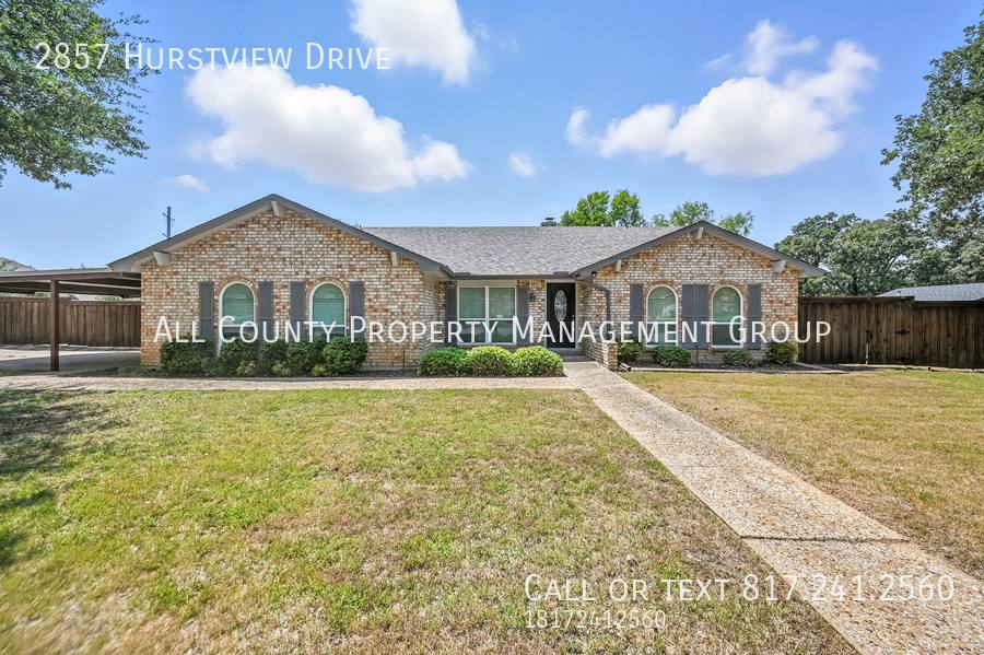 House for rent at 2857 Hurstview Dr, Hurst, TX 76054