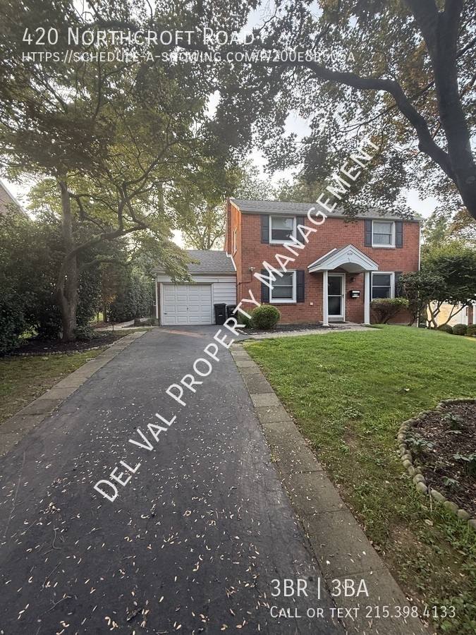 House for rent at 420 Northcroft Rd, Springfield, PA 19064