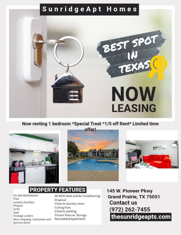 Apartment for rent at 145 W Pioneer Parkway #2053, Grand Prairie, TX 75051