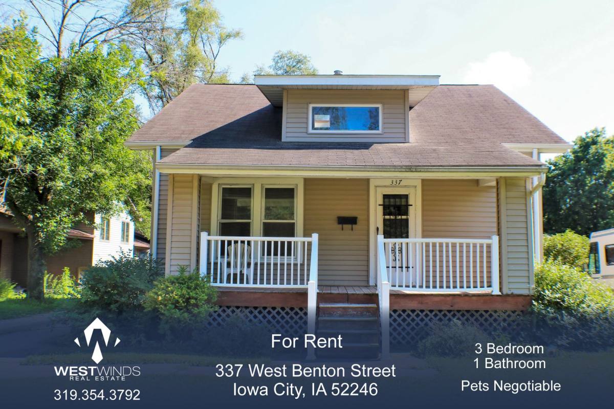 House for rent at 337 W Benton St, Iowa City, IA 52246