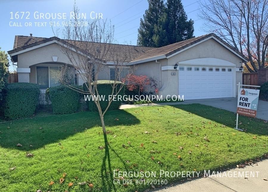 House for rent at 1672 Grouse Run Circle, Roseville, CA 95747