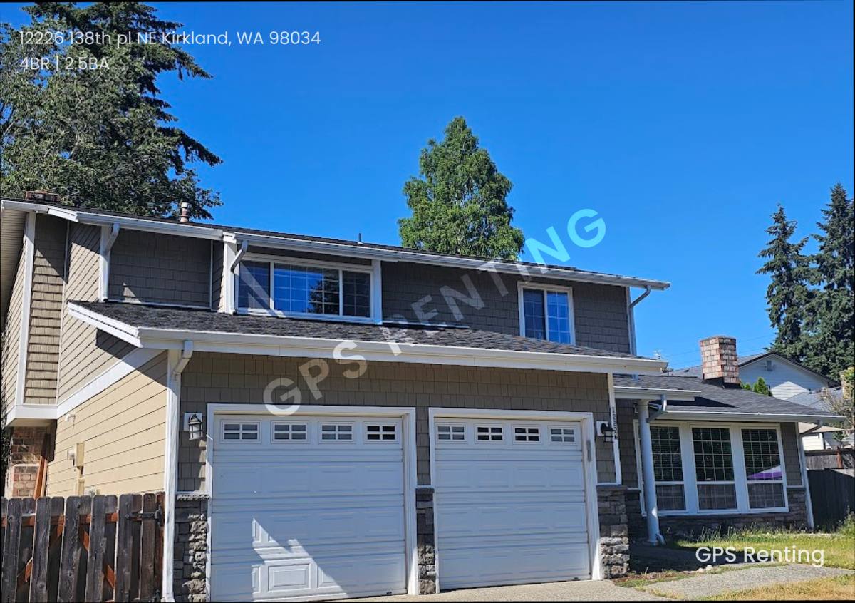 House for rent at 12226 138th Place NE, Kirkland, WA 98034