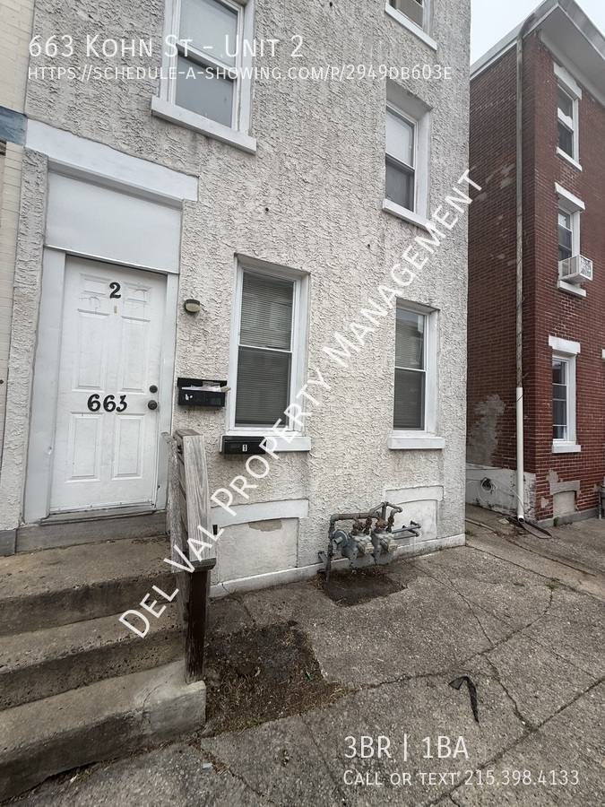 Apartment for rent at 663 Kohn St #2, Norristown, PA 19401