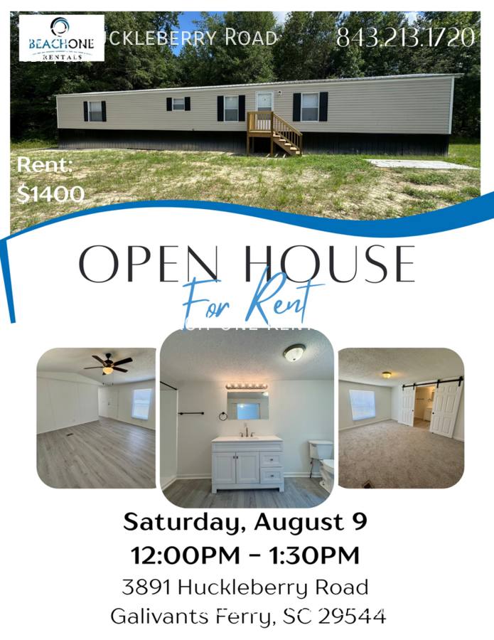 House for rent at 3891 Huckleberry Rd, Galivants Ferry, SC 29544