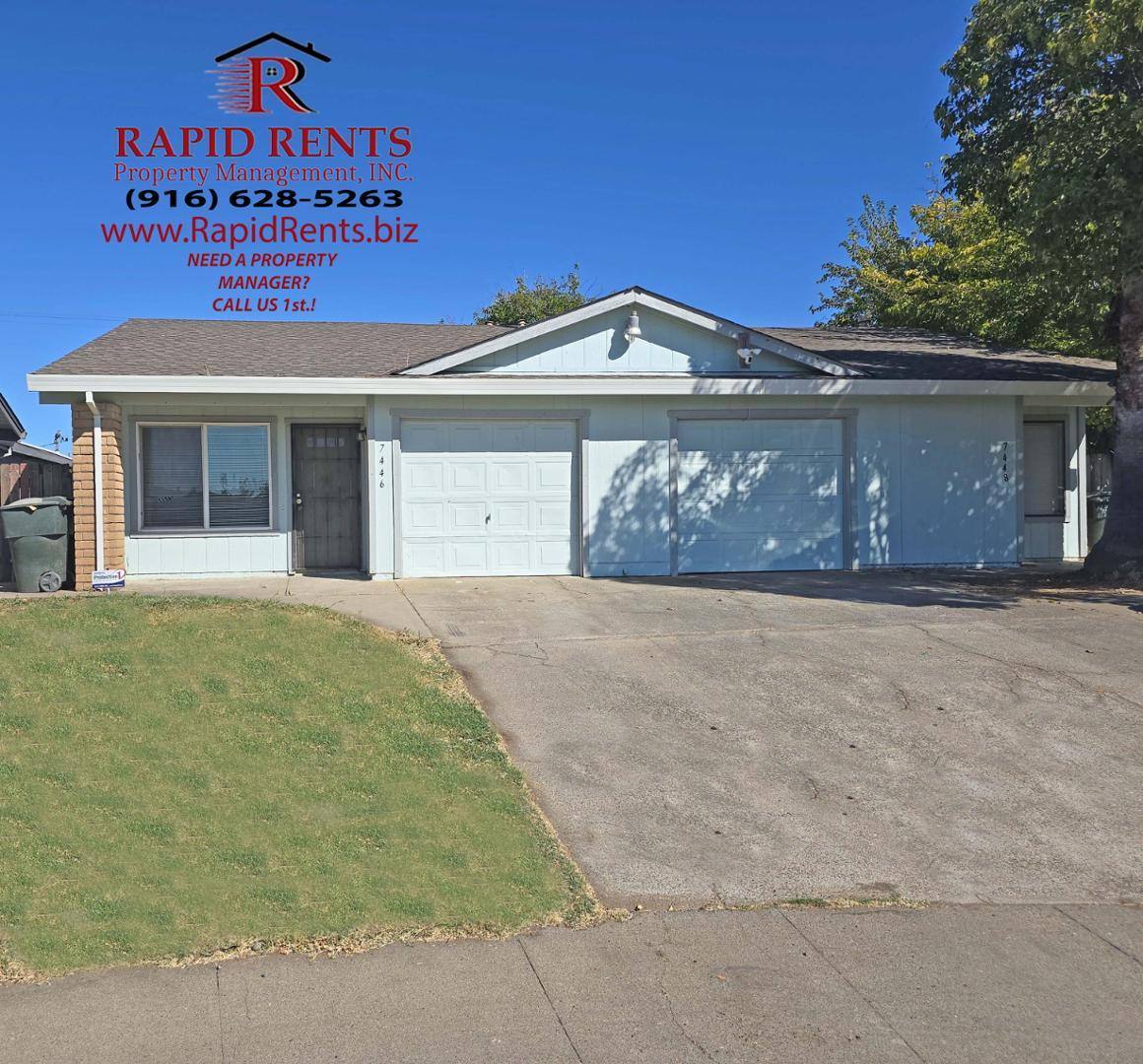 House for rent at Florin Duplex Village, 7444 Della Circle #1, Sacramento, CA 95828