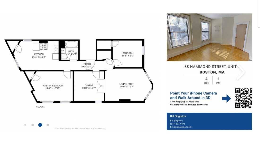 Apartment for rent at 88 Hammond St, Roxbury Crossing, MA 02120
