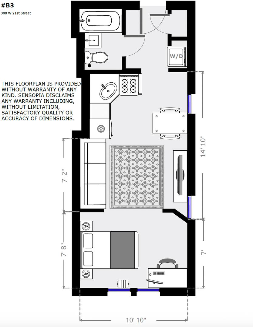 Apartment for rent at 308-310 W 21 St, New York, NY 10011