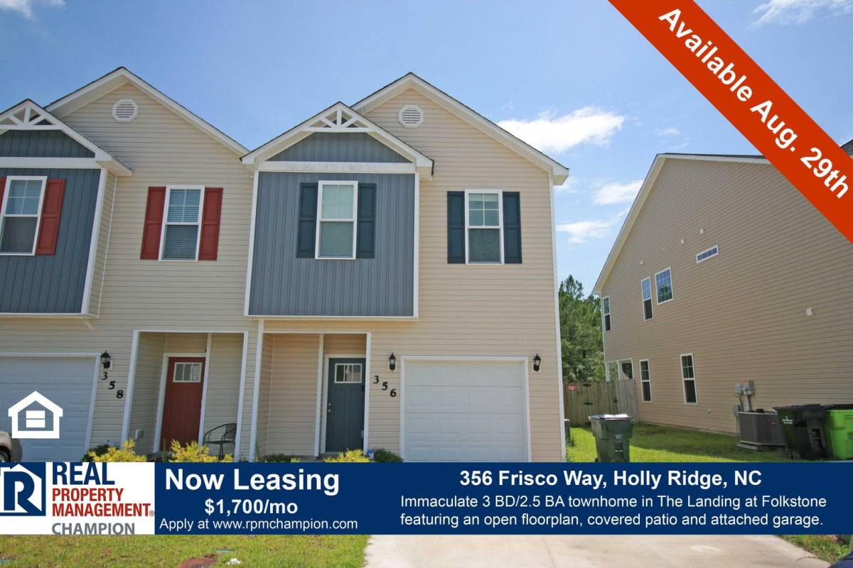 Townhouse for rent at 356 Frisco Way, Holly Ridge, NC 28445