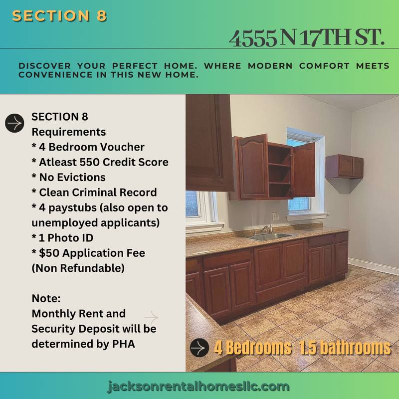 House for rent at 4555 N 17th St, Philadelphia, PA 19140