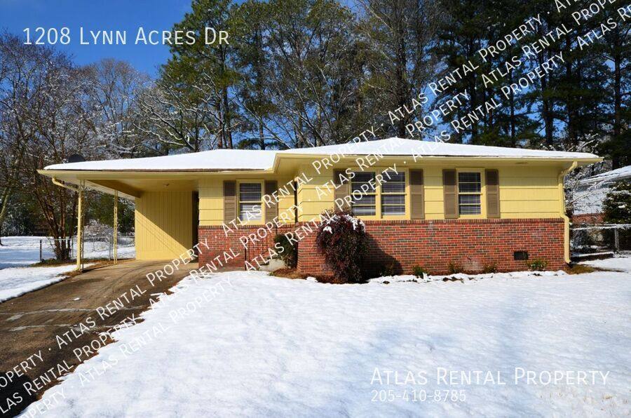 House for rent at 1208 Lynn Acres Dr, Birmingham, AL 35215