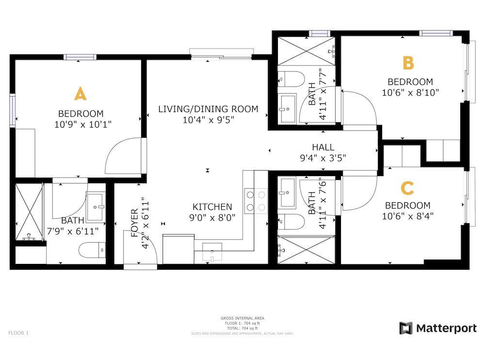 Apartment for rent at 121 NW 7th Ave #21B, Miami, FL 33128
