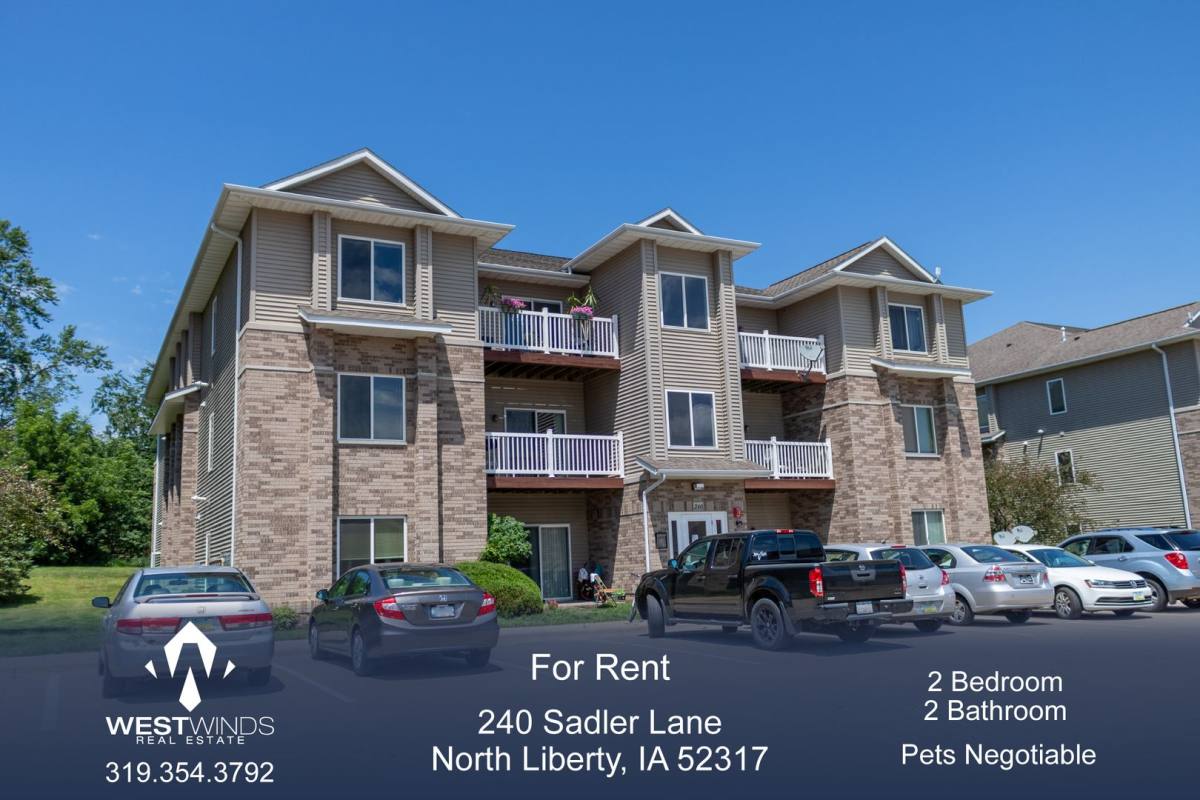 Apartment for rent at 240 Sadler Lane, North Liberty, IA 52317