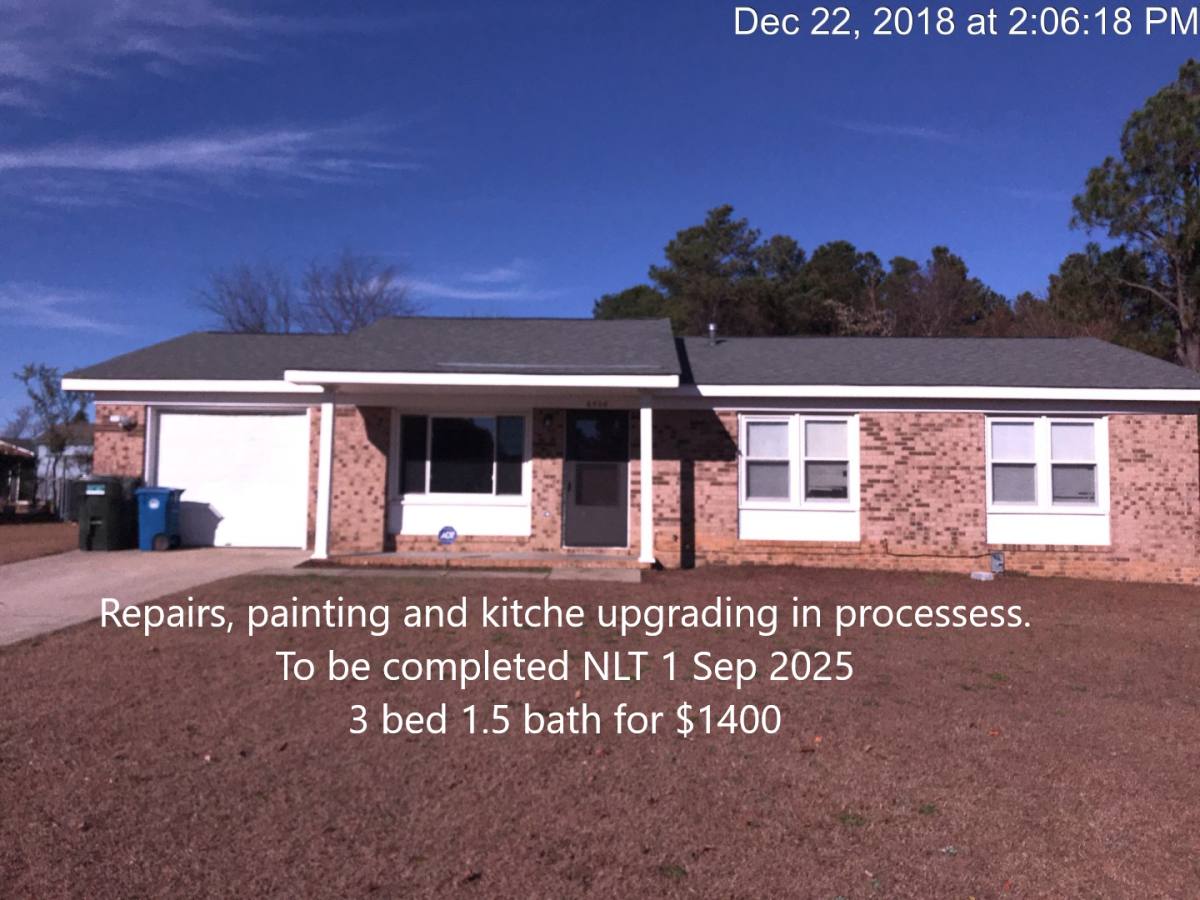 House for rent at 6506 Delliert Court, Fayetteville, NC 28303