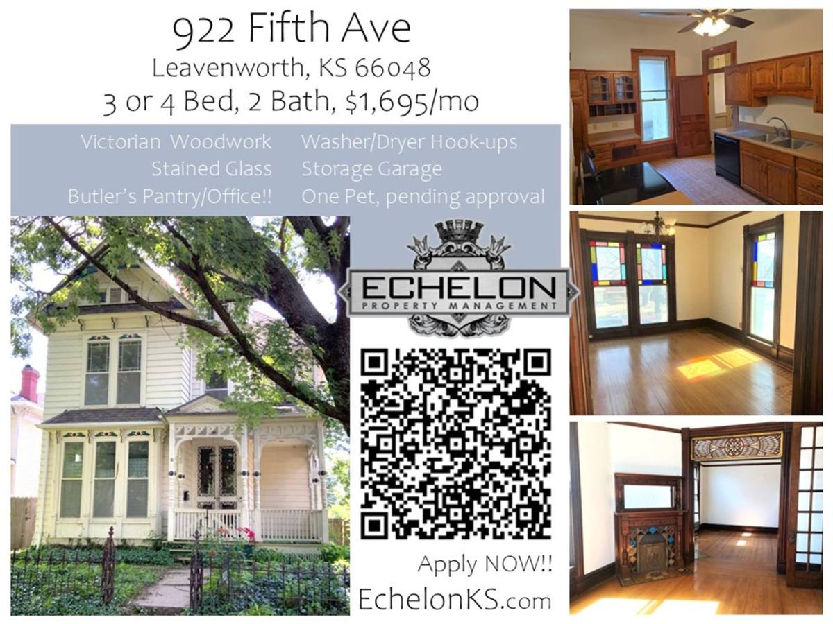 House for rent at 922 5th Ave, Leavenworth, KS 66048