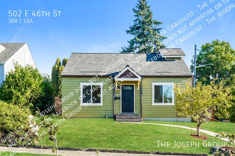 House for rent at 502 E 46th St, Tacoma, WA 98404