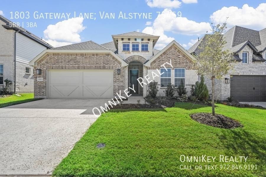 House for rent at 1803 Gateway Lane; Van Alstyne #75459, Van Alstyne, TX 75495