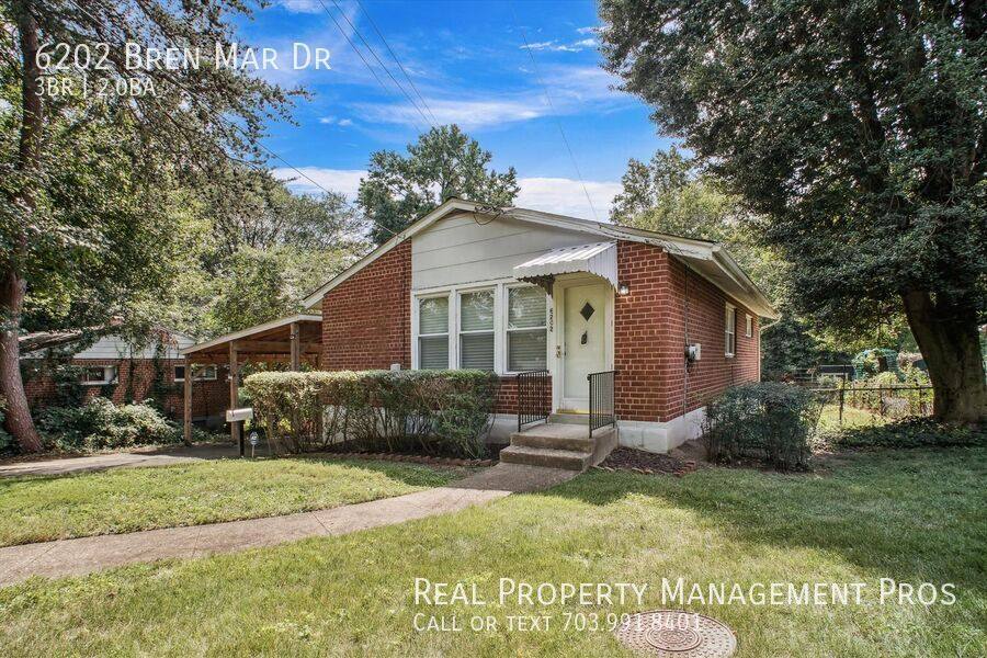 House for rent at 6202 Bren Mar Dr, Alexandria, VA 22312