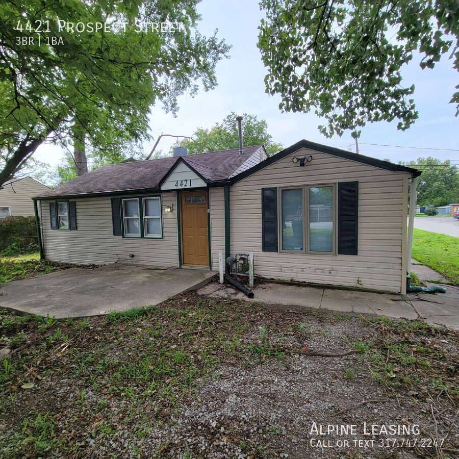 House for rent at 4421 Prospect St, Indianapolis, IN 46203