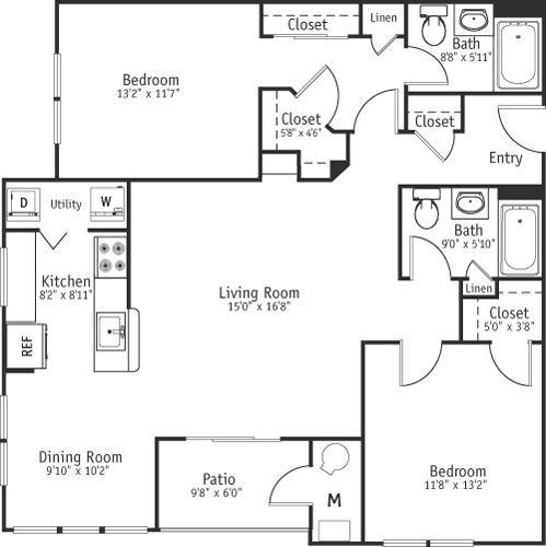 Apartment for rent at 2 Littles Brook Court, Burlington, MA 01803