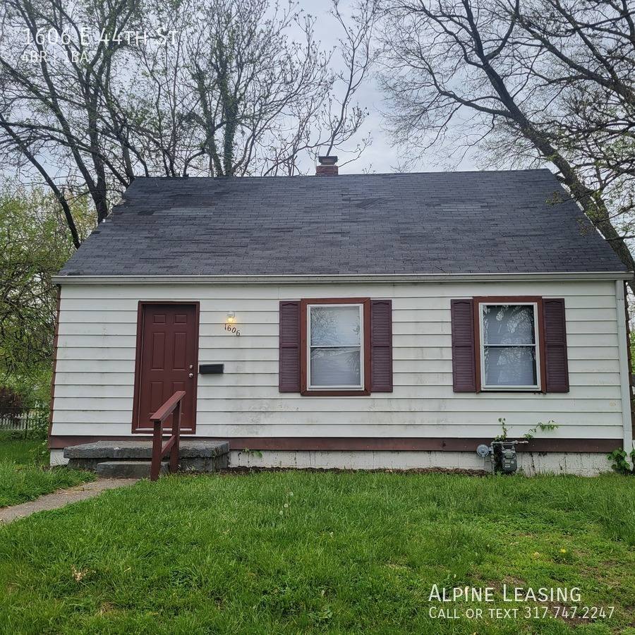 House for rent at 1606 E 44th St, Indianapolis, IN 46205