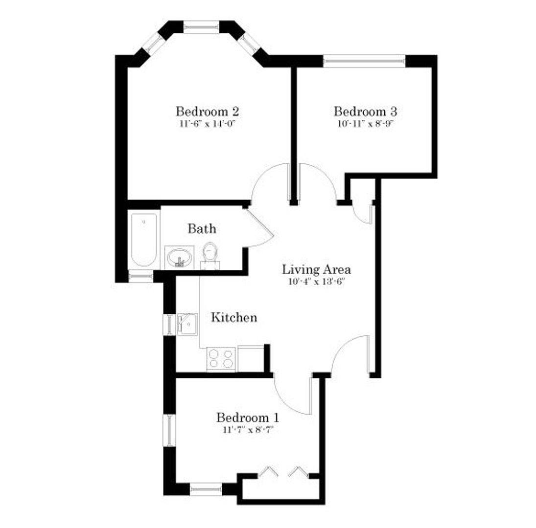 Apartment for rent at 822 Beacon St #3, Boston, MA 02215