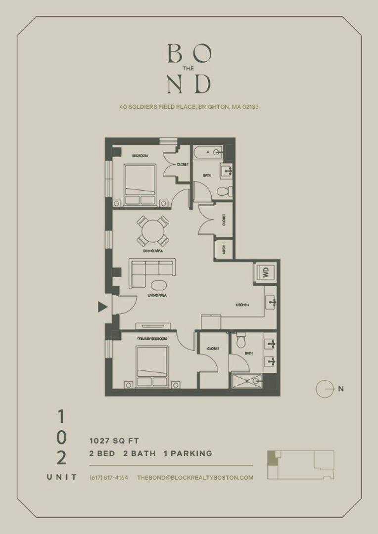 Apartment for rent at 40 Soldiers Field Place, Brighton, MA 02135