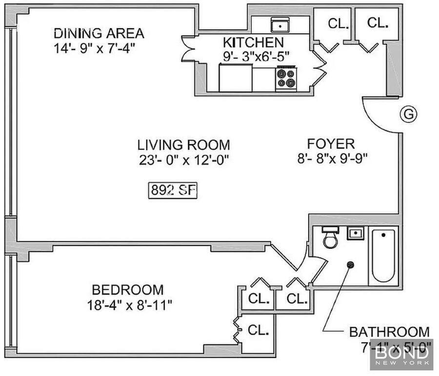 Apartment for rent at 145 Fourth Ave #10GH, New York, NY 10003