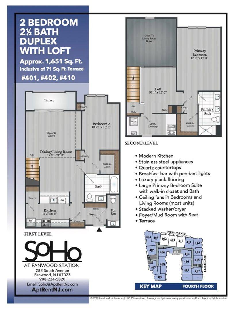 Apartment for rent at 282 S Ave, Fanwood, NJ 07023