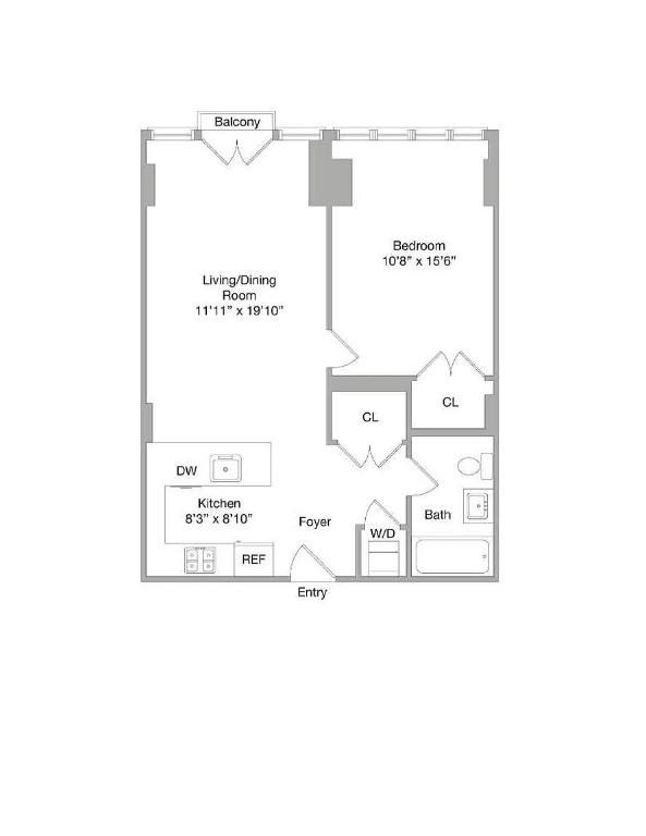 Apartment for rent at 214 N 11th St #3D, Brooklyn, NY 11211