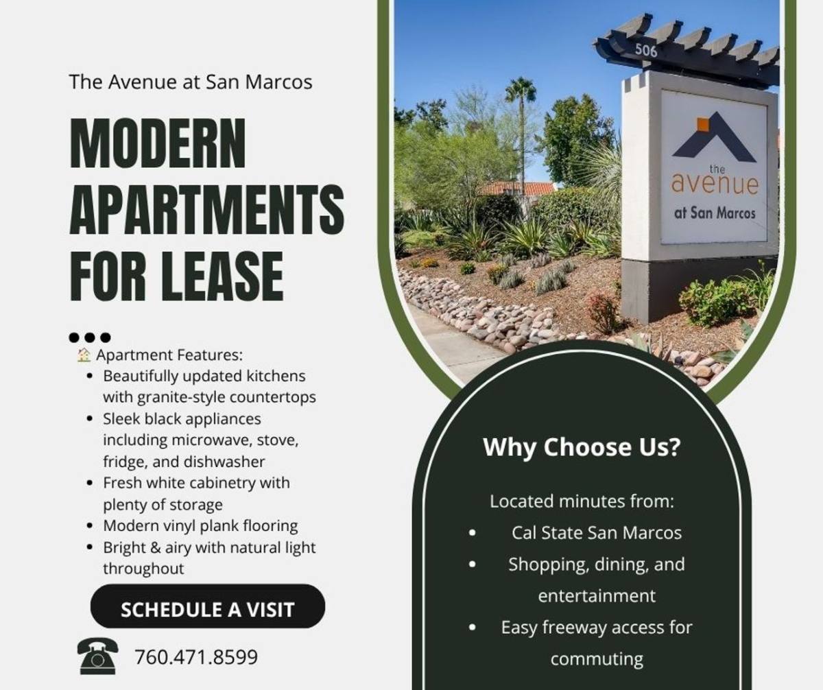 Apartment for rent at 506 E Barham Dr, San Marcos, CA 92078