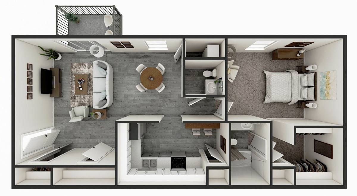 Apartment for rent at 8002 Harcourt Rd, Indianapolis, IN 46260