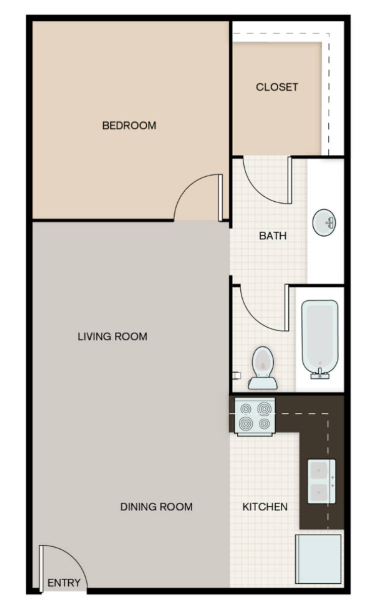 Apartment for rent at 8502 E 66th Place, Tulsa, OK 74133