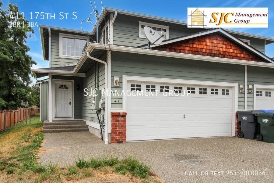 Townhouse for rent at 411 175th St S, Spanaway, WA 98387