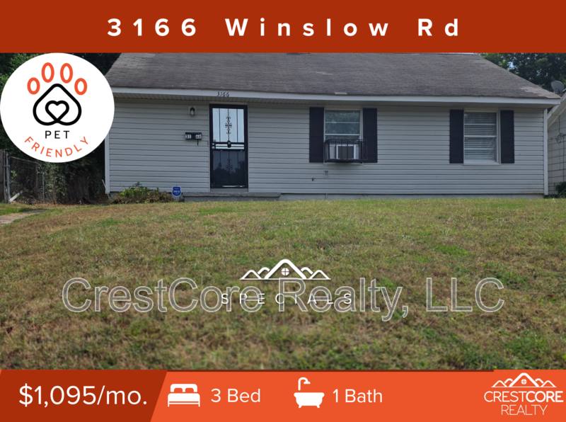 House for rent at 3166 Winslow Rd, Memphis, TN 38109