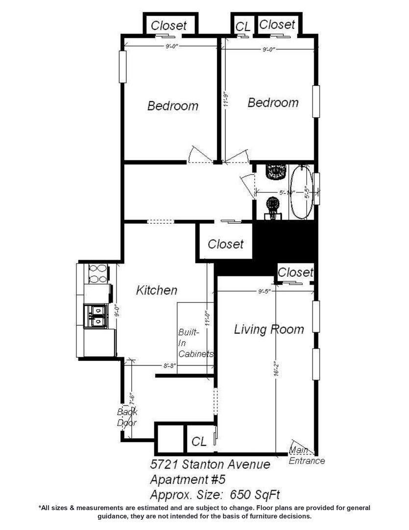 Apartment for rent at 5721 Stanton Ave, Pittsburgh, PA 15206