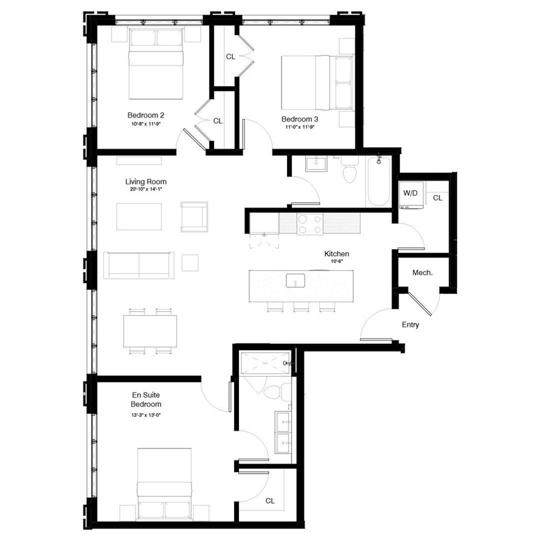 Apartment for rent at 211 Vine St, Philadelphia, PA 19106