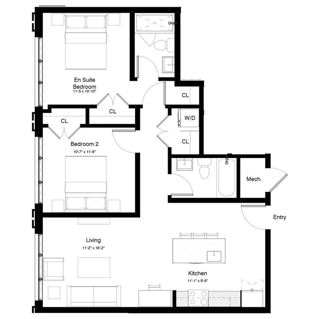 Apartment for rent at 211 Vine St, Philadelphia, PA 19106