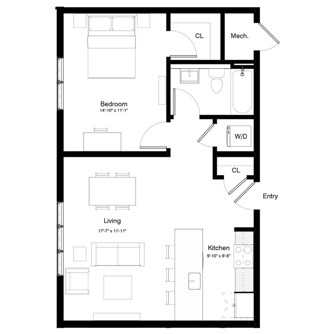 Apartment for rent at 211 Vine St, Philadelphia, PA 19106