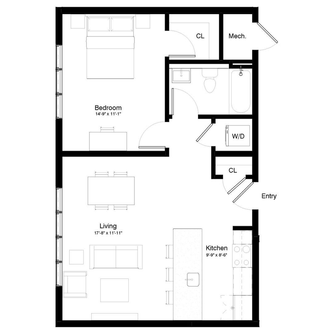 Apartment for rent at 211 Vine St, Philadelphia, PA 19106
