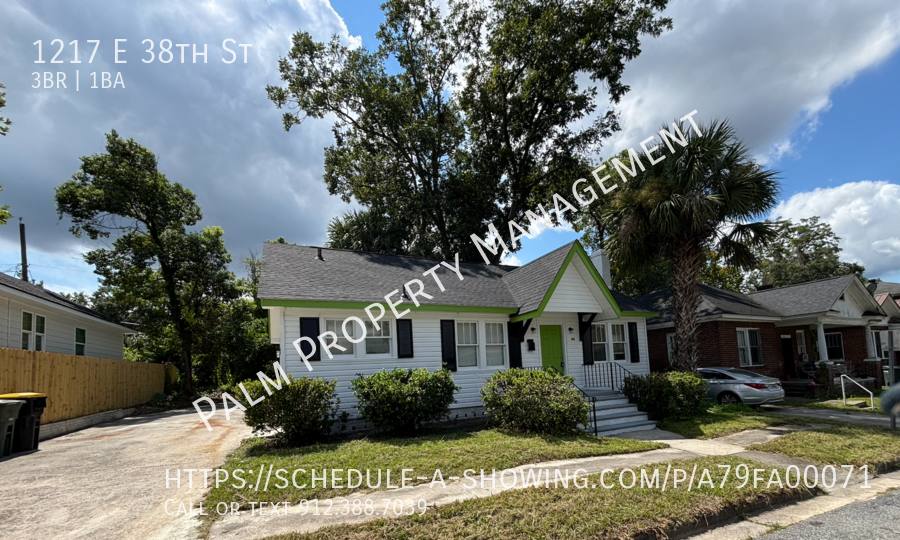 House for rent at 1217 E 38th St, Savannah, GA 31404