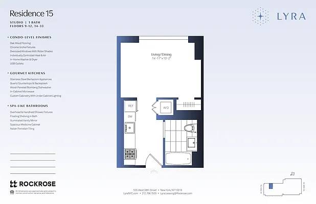 Apartment for rent at 555 W 38th St #3215, New York, NY 10018