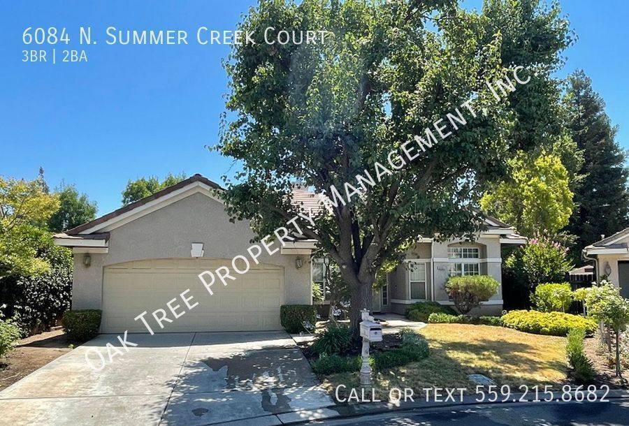 House for rent at 6084 N Summer Creek Court, Fresno, CA 93722