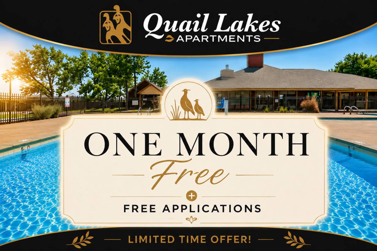 Apartment for rent at Quail Lakes, 14300 N Pennsylvania Ave, Oklahoma City, OK 73134