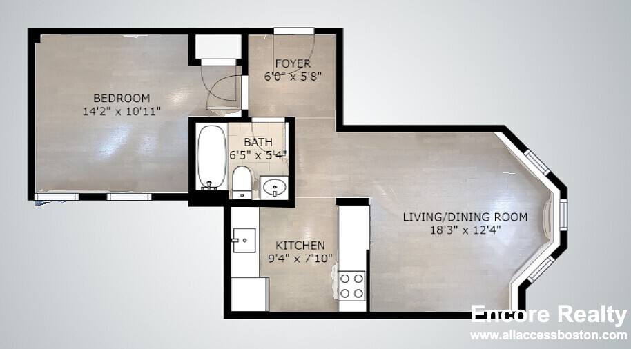 Apartment for rent at 109 Queensberry St #D, Boston, MA 02115