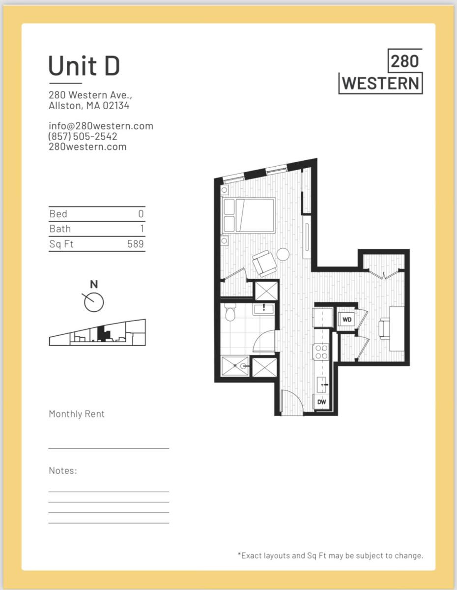 Apartment for rent at 280 Western Ave #204, Allston, MA 02134