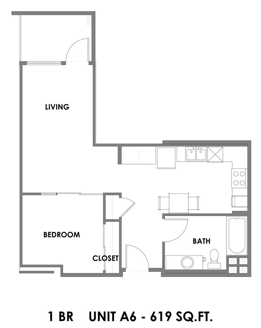 Apartment for rent at 3060 W Olympic Blvd, Los Angeles, CA 90006