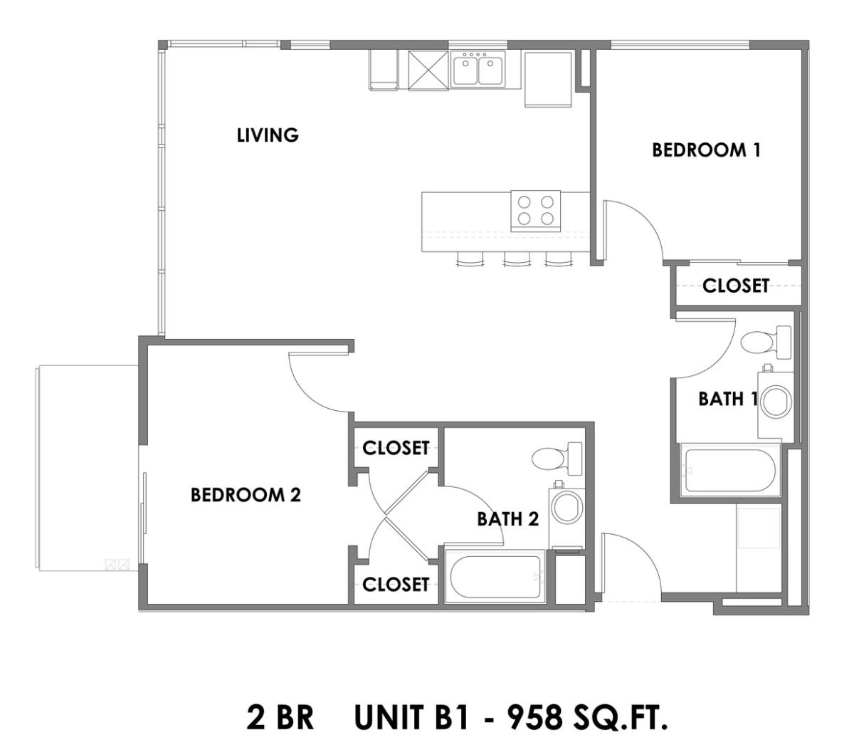 Apartment for rent at 3060 W Olympic Blvd, Los Angeles, CA 90006